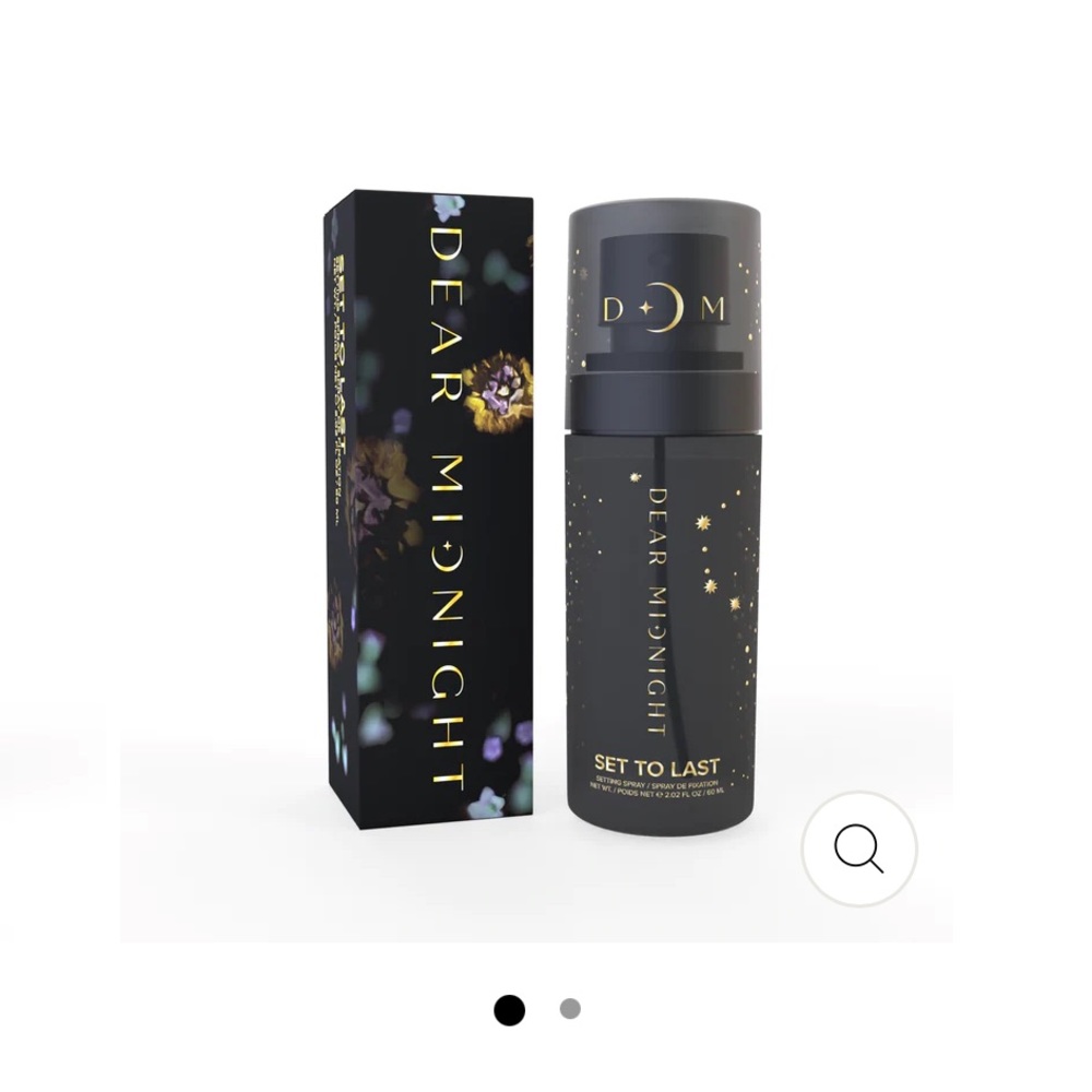 Dear midnight set to last setting spray
